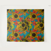 Autumn bouquet op blauw wandkleed (Voorkant (horizontaal))