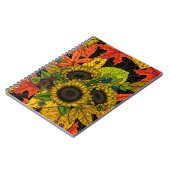 Autumn bouquet op zwart notitieboek (Linkerzijde)