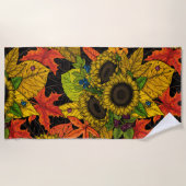 Autumn bouquet op zwart strandlaken (Voorkant)