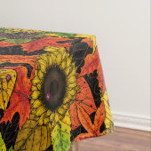 Autumn bouquet op zwart tafelkleed (Voorbeeld)