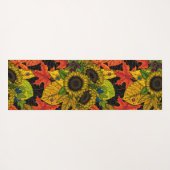 Autumn bouquet op zwart yogamat (Achterkant (horizontaal))