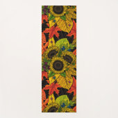 Autumn bouquet op zwart yogamat (Voorkant)