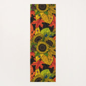 Autumn bouquet op zwart yogamat (Achterkant)