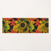 Autumn bouquet op zwart yogamat (Voorkant (horizontaal))