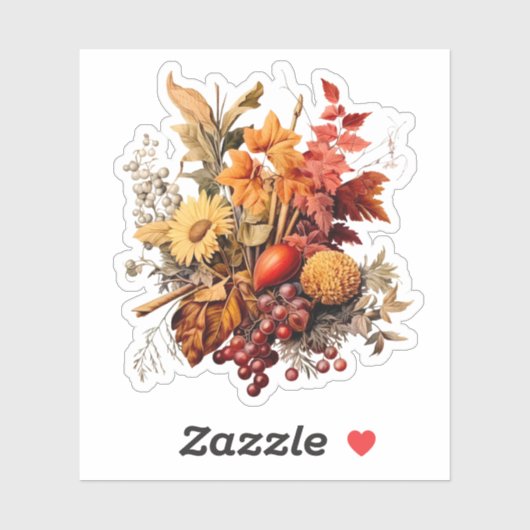 Autumn Bouquet Sticker (Vel)