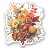 Autumn Bouquet Sticker (Voorkant)
