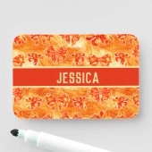 AUTUMN BOWS PATTERN NAAMPLAATJE (In situ)