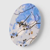 Autumn Branches Abstracte wandklok (Hoek)