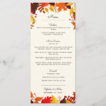 Autumn Branches Wedding Menu<br><div class="desc">Deze charmante herfst met de naam van het trouwmenu laat zowel boven als onder over. De menu-sjabloon wordt opgesplitst in starters,  hoofdcursus en dessert,  maar kan gemakkelijk worden bewerkt om de herfst te laten passen.</div>