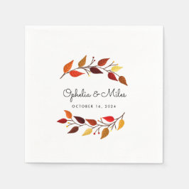 Autumn Branches Wedding Servet