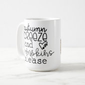 AUTUMN BREEZE EN PUMPKINS PLEZIER KOFFIEMOK (Voorkant links)