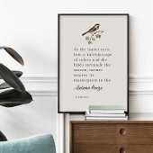 Autumn Breeze Quote Poster