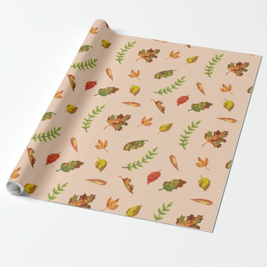 Autumn Breeze Wrapping Paper Cadeaupapier (Uitgerold)