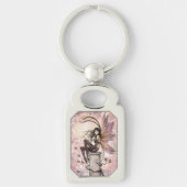 Autumn Breezes Fairy Fantasy Art Sleutelhanger (Voorkant)