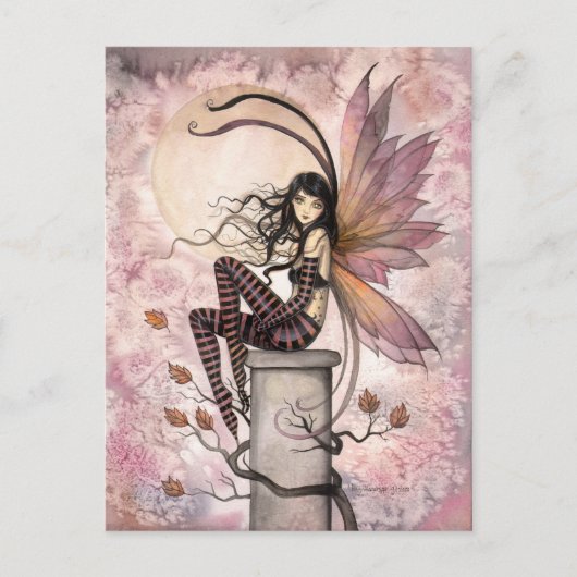 Autumn Breezes Fairy Fantasy Art van Molly Harriso Briefkaart (Voorkant)