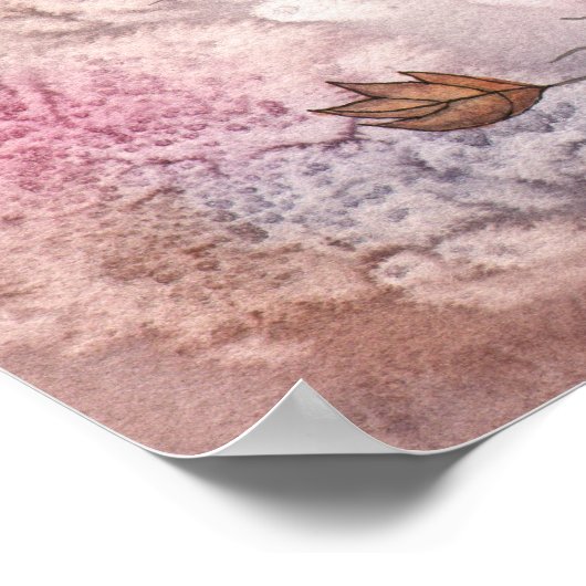 Autumn Breezes Herfst Fairy Fantasy Art Poster (Hoek)