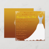 Autumn Bridal Shower Kaart (Voorkant / Achterkant)