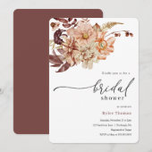 Autumn Bridal Shower Kaart (Voorkant / Achterkant)