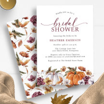 Autumn Bridal Shower