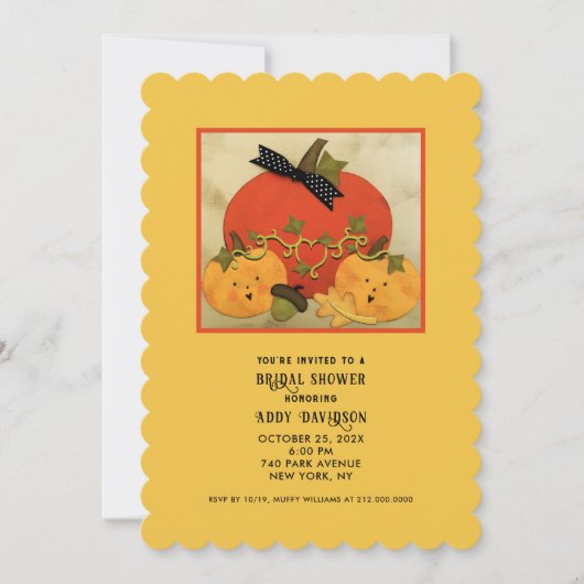 Autumn Bridal Shower Kaart (Voorkant)