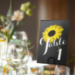 Autumn Bride Chalkboard Sunflower Party Kaart<br><div class="desc">Voeg de afwerking aan uw tafel topjes met deze mooie tafelkaarten toe. Pas hen aan aangezien u kiest,  bijvoorbeeld shows die in verschillende kleuren schrijven. Gewoon een andere manier om je feest speciaal te maken,  zoek naar andere leuke ideeën die deel uitmaken van het Autumn Breeze collectie.</div>