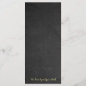 Autumn Bride Sunflower Vrijgezellenfeest Party Menu (Achterkant)