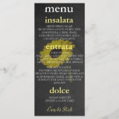 Autumn Bride Sunflower Vrijgezellenfeest Party Menu (Voorkant)