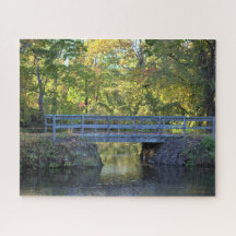 Autumn Bridge Waterscape Puzzle