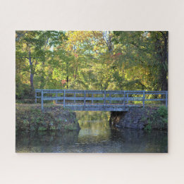 Autumn Bridge Waterscape Puzzle Legpuzzel