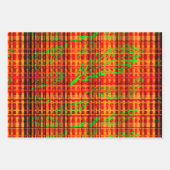 Autumn Bright Fallen Leaves Plaid Inpakpapier Vel (Voorkant)