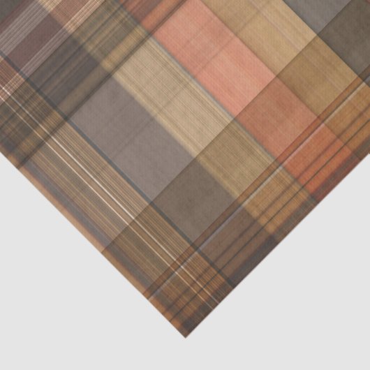 Autumn Brown en Oranje Pset Tissuepapier (Detail)