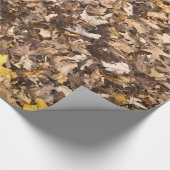 Autumn Brown Leaves Collection Cadeaupapier (Hoek)