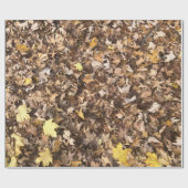 Autumn Brown Leaves Collection Cadeaupapier (Vlak)