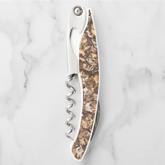 Autumn Brown Leaves Kurkentrekker (Voorkant)