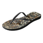 Autumn Brown Pattern Monogrammed Leopard Teenslippers (Schuin)