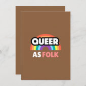 Autumn Brown Wallpaper | Rustic Minimalist Design Bedankkaart (Voorkant / Achterkant)