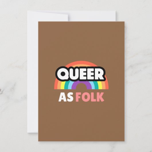 Autumn Brown Wallpaper | Rustic Minimalist Design Bedankkaart (Voorkant)