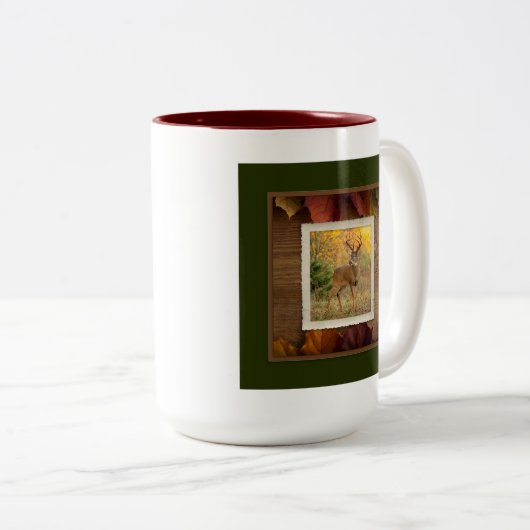 Autumn Buck #1 Tweekleurige Koffiemok (Voorkant rechts)