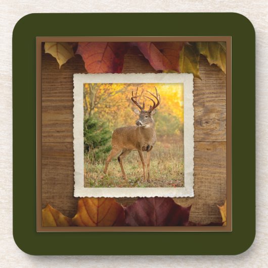 Autumn Buck #1Onderzetter Set Bier Onderzetter (Voorkant)