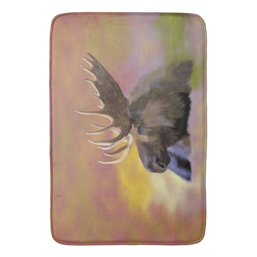 Autumn Bull Moose Badmat (Voorkant Verticaal)