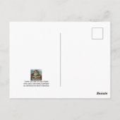 Autumn Bunny Rabbit Yellow Flowers Waterverf Art Briefkaart (Achterkant)