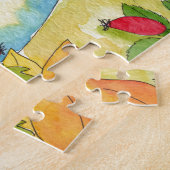 Autumn Bunny van Peppermint Art Legpuzzel (Zijkant)