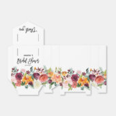 Autumn Burgundy Blush Floral Blossom Vrijgezellenf Bedankdoosjes (Uitgevouwen)