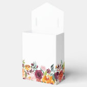 Autumn Burgundy Blush Floral Blossom Vrijgezellenf Bedankdoosjes (Geopend)