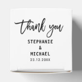 Autumn Burgundy Blush Floral Blossom Wedding Bedankdoosjes (Bovenkant)