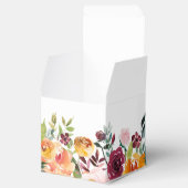 Autumn Burgundy Blush Floral Blossom Wedding Bedankdoosjes (Geopend)