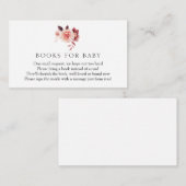Autumn Burgundy Books voor Baby Enclosure Kaart (Voorkant / Achterkant)