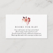 Autumn Burgundy Books voor Baby Enclosure Kaart (Voorkant)