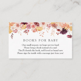 Autumn Burgundy Books voor Baby Enclosure Kaart