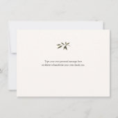 Autumn Burgundy Floral bedankt (Achterkant)